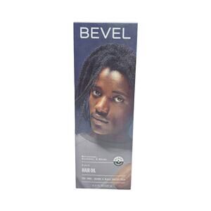 Bevel 3-in-1 Hair Oil NEW Pump Bottle Tea Tree Jojoba Black Castor Oils NIB